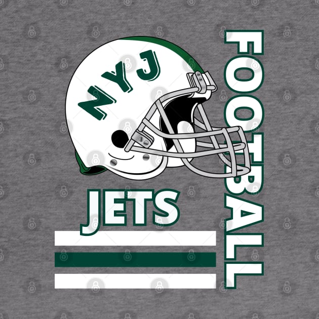 New York Football Jets Vintage Style by Borcelle Vintage Apparel 